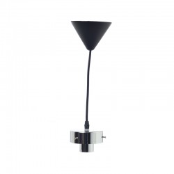 NETTO SUSPENSION 1XE27 ΒΙΔΕΣ-ΝΙΚΕΛ BLACK FABRIC CABLE.H110cm Φ10cm V292SB NETTO SUSPENSION 1XE27 ΒΙΔΕΣ-ΝΙΚΕΛ BLACK FABRIC CABLE.H110cm Φ10cm V292SB