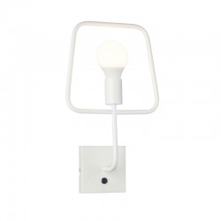 NETTO WALL MOUNTED LIGHT 1XE27 WHITE METAL 25Χ7ΧΗ41,5CM V362491WW NETTO WALL MOUNTED LIGHT 1XE27 WHITE METAL 25Χ7ΧΗ41,5CM V362491WW