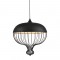 NETTO PENDANT 1ΧΕ27 METALIC BLACK GRID Φ46ΧΗ120CM AD8040BK