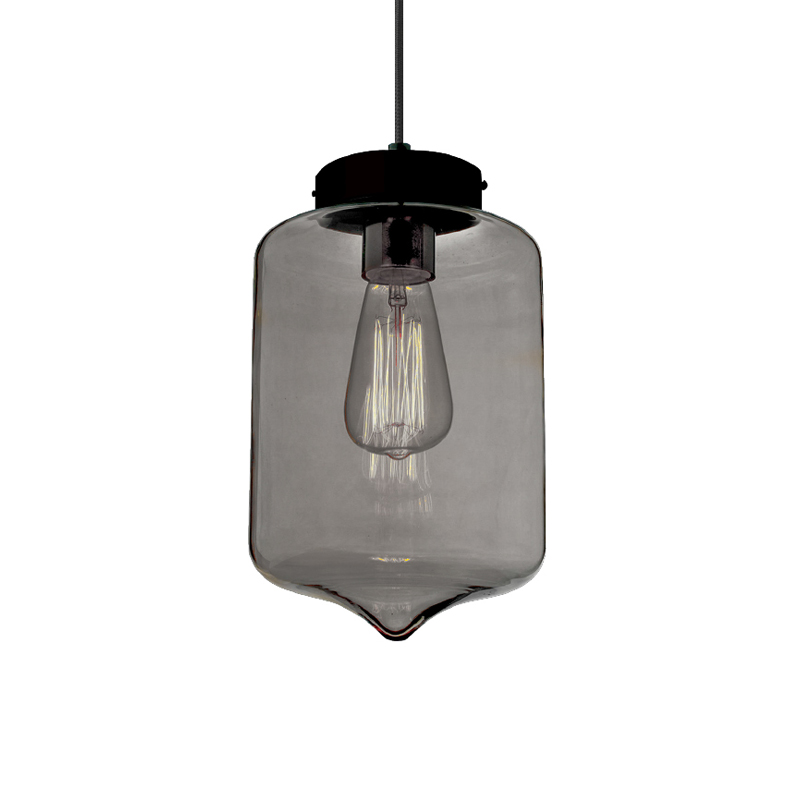 NETTO PENDANT GREY GLASS Φ17cm 1χ40W E27 V292881PGY NETTO PENDANT GREY GLASS Φ17cm 1χ40W E27 V292881PGY