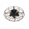 NETTO CEILING LUMINAIRE 5XE27 METAL BLACK Φ41XH13cm V352715C