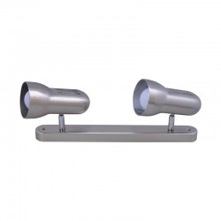 NETTO TRACK WITH 2 MOVABLE SPOTS R63 E27 NICKEL MAT SMU632BNM NETTO TRACK WITH 2 MOVABLE SPOTS R63 E27 NICKEL MAT SMU632BNM
