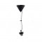 NETTO SUSPENSION - BLACK METAL BASE   WHITE-BLACK FABRIC CABLE Ε27 2700BBW