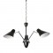 NETTO PENDANT 3ΧE27 METAL BLACK/CHROME Φ72ΧΗ120CM TNK854573PB