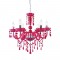 NETTO PENDANT 6X40W E14 ACRYLIC PINK SF64026P