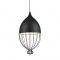 NETTO PENDANT 1ΧΕ27 METALIC BLACK GRID Φ30ΧΗ120CM AD8042BK
