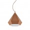 NETTO PENDANT 1XE27 METAL BROWN POLYGON Φ32ΧΗ120CM V36049LB