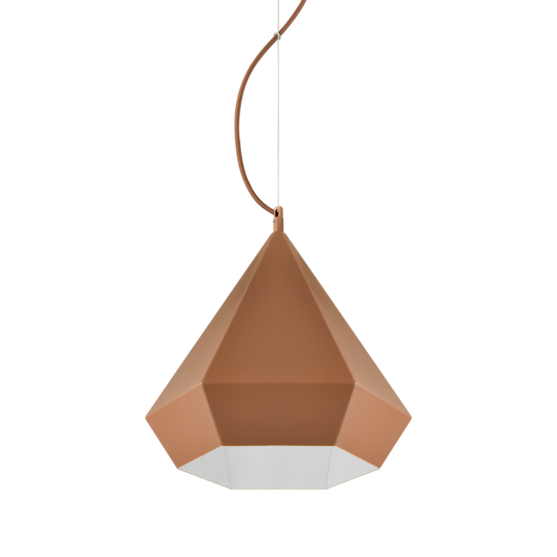 NETTO PENDANT 1XE27 METAL BROWN POLYGON Φ32ΧΗ120CM V36049LB NETTO PENDANT 1XE27 METAL BROWN POLYGON Φ32ΧΗ120CM V36049LB