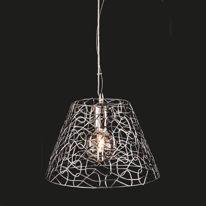 NETTO CEILING LAMP 1ΧE27 METAL GRID TNK80319CR1PS NETTO CEILING LAMP 1ΧE27 METAL GRID TNK80319CR1PS