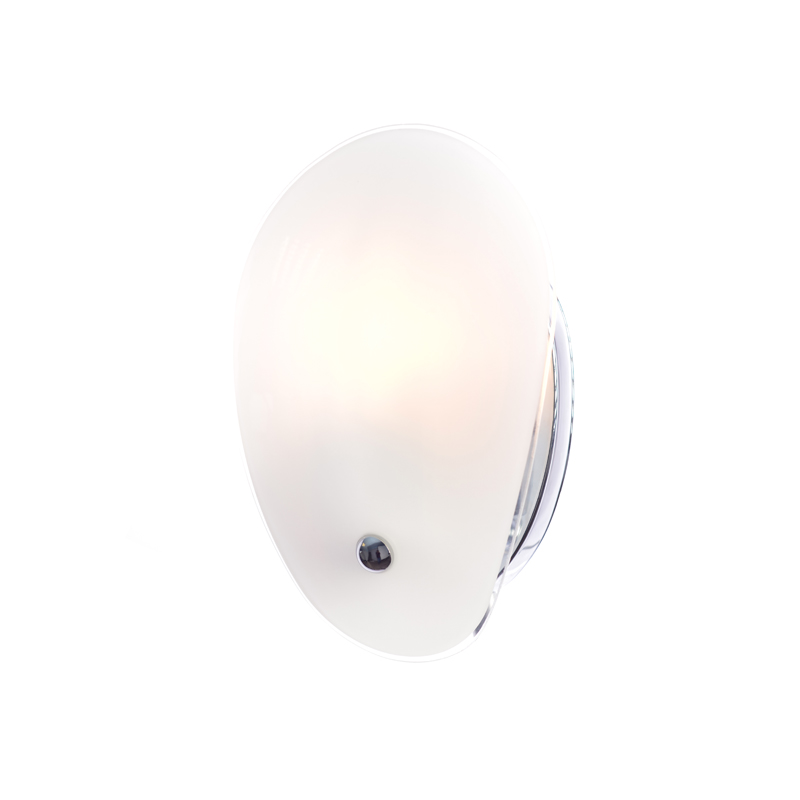 NETTO WALL LAMP GLASS -CHROME 1ΧΕ27 DLA420B1