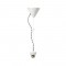 NETTO SUSPENSION WIRE WHITE METAL BASE   BLACK AND WHITE FABRIC CABLE 2700WBW