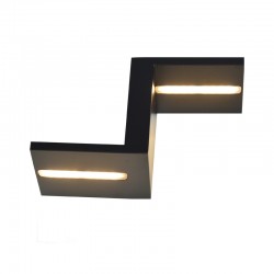NETTO WALL MOUNTED LED UPSIDE TETRIS BLACK 2Χ4W 230V 3000K 30000hrs 23X10X12CM L36294BK NETTO WALL MOUNTED LED UPSIDE TETRIS BLACK 2Χ4W 230V 3000K 30000hrs 23X10X12CM L36294BK