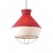 NETTO PENDANT L/F 3ΧΕ27 FABRIC RED +WHITE Φ45ΧΗ120CM V371963PR