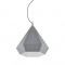 NETTO PENDANT 1XE27 METAL GREY POLYGON Φ32ΧΗ120CM V36049WG