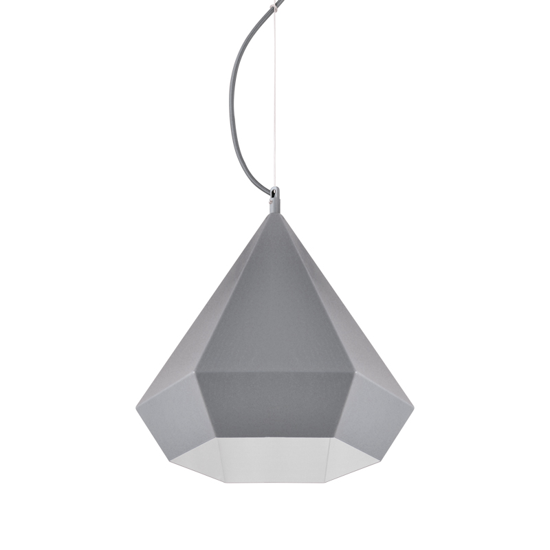 NETTO PENDANT 1XE27 METAL GREY POLYGON Φ32ΧΗ120CM V36049WG NETTO PENDANT 1XE27 METAL GREY POLYGON Φ32ΧΗ120CM V36049WG