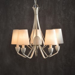 NETTO PENDANT5ΧΕ27 HONEY GLASS+BROWN-GOLD METAL AD80285