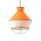 NETTO PENDANT 3XE14 FABRIC YELLOW +WHITE Φ45ΧΗ120CM V371963PY