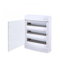 SURFACE MOUNTING 54 MODULES 3 ROWS WHITE DOOR 282N3X18CW SURFACE MOUNTING 54 MODULES 3 ROWS WHITE DOOR 282N3X18CW