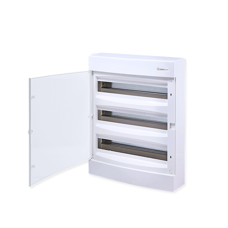 SURFACE MOUNTING 54 MODULES 3 ROWS WHITE DOOR 282N3X18CW
