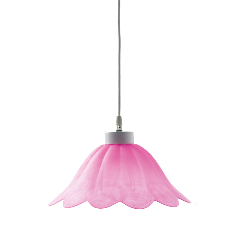 PHASING OUT GLASS No 309 D30 W ALABASTER PINK SATIN MANDALAY 3095