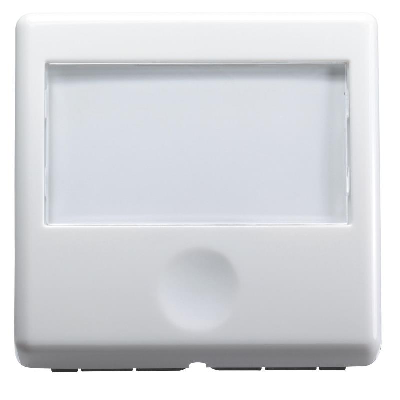 PUSH-BUTTON WITH BACKLIT NAME PLATE 250V ac - NO 10A - 2 MODULES - SYSTEM WHITE 331GW20591