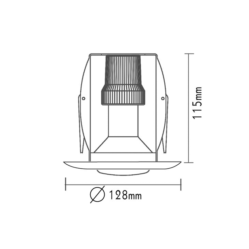 SPOT MOVABLE GU10 NICKEL MAT WITH 316 INOX AC.045R63KNMA