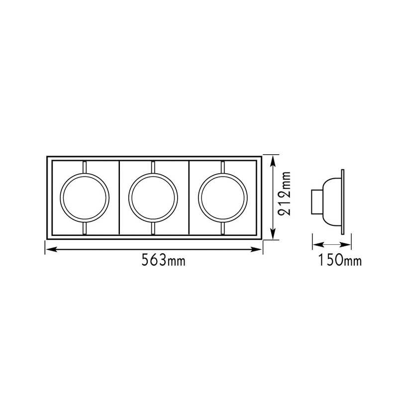 Spot light G12 150W w/o gear box AC.045XF003J