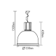 SUSPENSION LIGHT 70W/150W HQI E27 AC.045XF12E