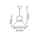 SUSPENSION LIGHT XF12G E27 AC.045XF12G