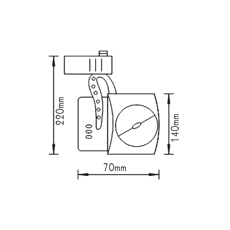 SPOT R-111 W/O BALLAST IN TRACK AC.045XM2931
