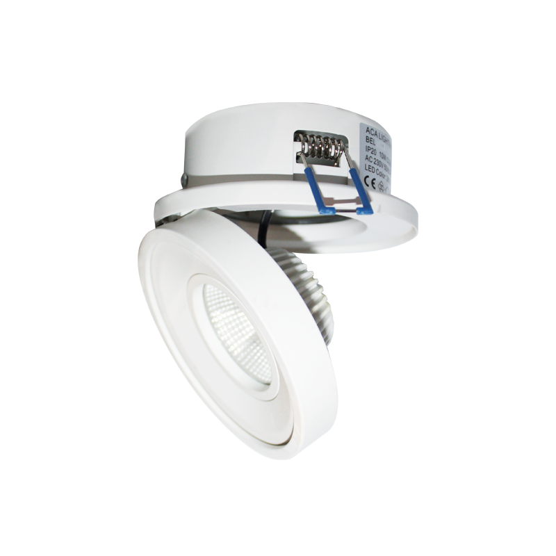 SPOT WHITE MAT 10W 2700K 700LM COB EPISTAR LED 0-359 0-80 BEL1027 SPOT WHITE MAT 10W 2700K 700LM COB EPISTAR LED 0-359 0-80 BEL1027