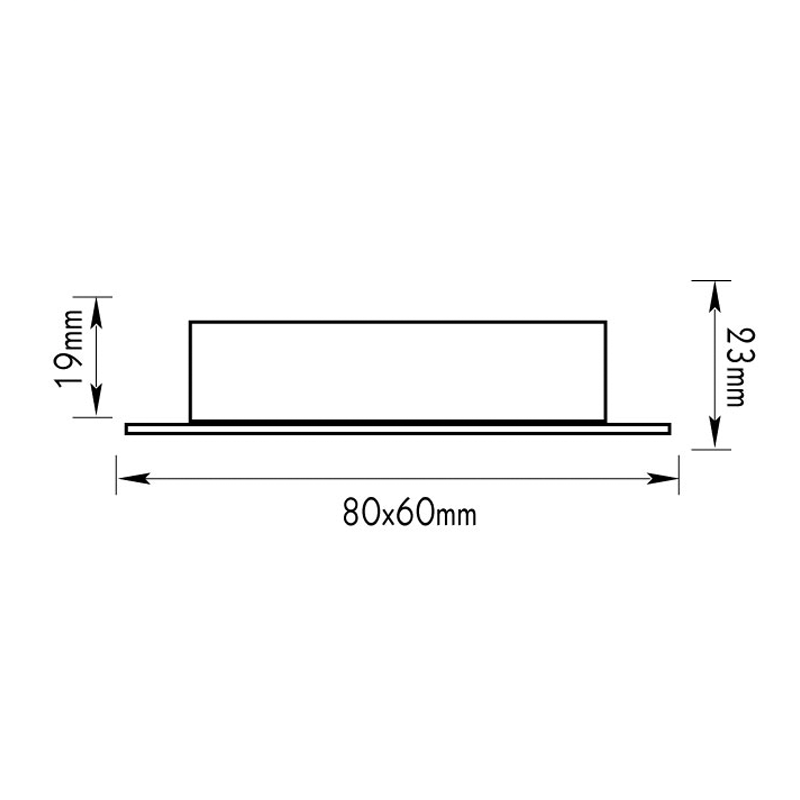 Rectangular down light G4 NM BS823NM Rectangular down light G4 NM BS823NM