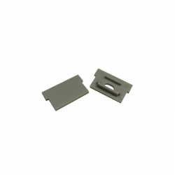 SET OF GREY PLASTIC END CAPS FOR P131, 1PC WITH HOLE 1PC WITHOUT HOLE EP131 SET OF GREY PLASTIC END CAPS FOR P131, 1PC WITH HOLE 1PC WITHOUT HOLE EP131