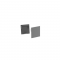 SET OF SILVER PLASTIC END CAPS FOR PROFILE P3235 - SET 2PCS WITHOUT HOLES EP3235