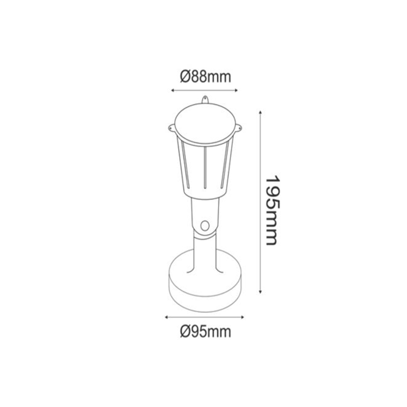 PP BLACK SPOT LIGHT230V IP54 GU10 KERTGU10B