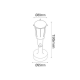 PP BLACK SPOT LIGHT230V IP54 GU10 KERTGU10B