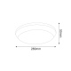 WHITE ROUND CEILING LUMINARE SMD LED 24W 2100Lm 4000K 120° 230V IP54 Ra 80 OFAQ2440R