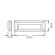 WALL LAMP PC 230V IP65 2W 3.000K 35x3014LED 120LM RUST SLIM32R