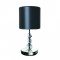 PHASING OUT TABLE LUMINAIRE BLACK FABRIC CRYSTAL Φ30cm 1xE27 H45 XDT80101