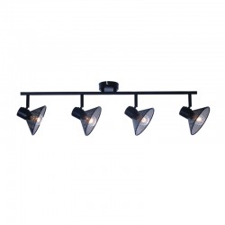 WALL MOUNTED 4ΧΕ14 PALOMA BLACK METAL 75X13X19CM TNK2834SB