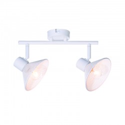 WALL MOUNTED 2ΧΕ14 PALOMA WHITE METAL 32X13X19CM TNK2832SW