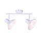 WALL MOUNTED 2ΧΕ14 PALOMA WHITE METAL 32X13X19CM TNK2832SW