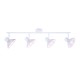 WALL MOUNTED 4ΧΕ14 PALOMA WHITE METAL 75X13X19CM TNK2834SW WALL MOUNTED 4ΧΕ14 PALOMA WHITE METAL 75X13X19CM TNK2834SW