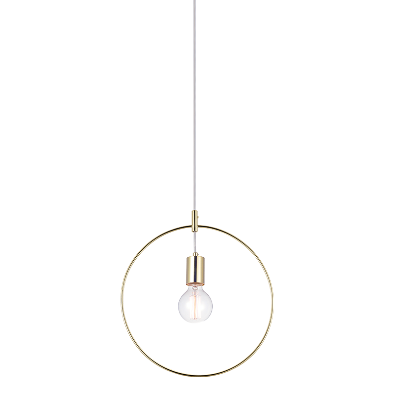 PENDANT 1XE27 METAL BRASS CIRCLE Φ35CM TWIGGY V35181BS