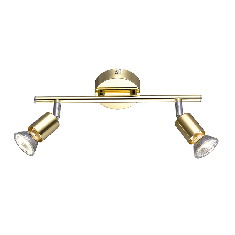 SPOT 2ΧGU10 METAL BRASS GLOSS TRINITY MC634PB2 SPOT 2ΧGU10 METAL BRASS GLOSS TRINITY MC634PB2