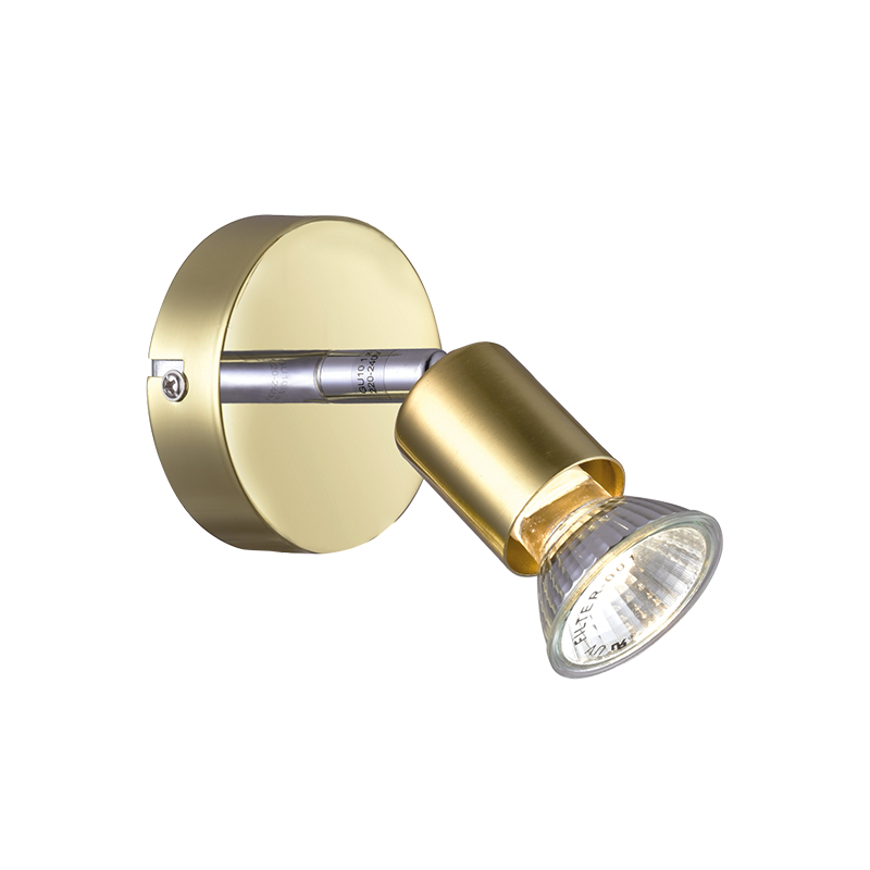 SPOT 1ΧGU10 METAL BRASS GLOSS TRINITY MC634PB1 SPOT 1ΧGU10 METAL BRASS GLOSS TRINITY MC634PB1