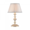 METALLIC TABLE LAMP 1XE27 PATINA- WHITE SHADE DIJON DL7611T