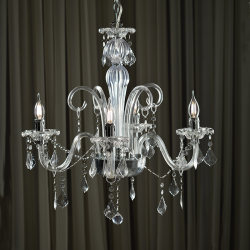 PENDANT 4ΧΕ14 CLEAR ACRYLIC Φ62XH130CM GIZA SF633124P