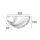WALL LAMP 30cm PELAGOS XD08302