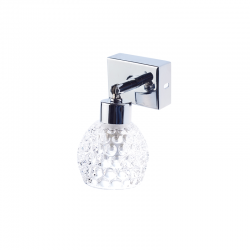 WALL LAMP 1ΧG9 GLASS+CHROME OSTRAVA AD757141